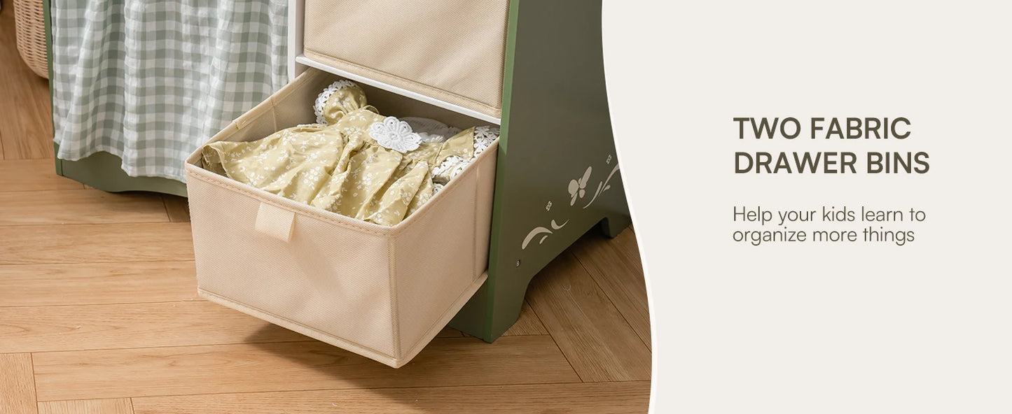 Doll Bed with Storage and Bedding for18 Inch Dolls