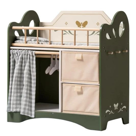 Doll Bed with Storage and Bedding for18 Inch Dolls